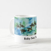 Mug sea_turtles_painting, tortues de mer de bébé (Devant gauche)