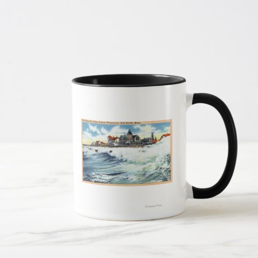 Mug Sea View Avenue Waterfront Vue sur le Surf (Droite)