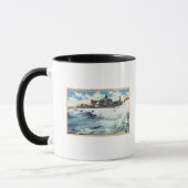 Mug Sea View Avenue Waterfront Vue sur le Surf (Gauche)
