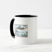 Mug Sea View Avenue Waterfront Vue sur le Surf (Devant gauche)