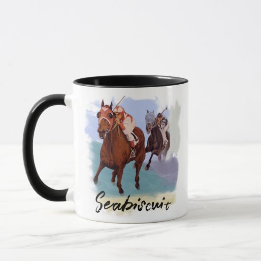 Mug “Seabiscuit” vs War Admiral  - Personalize Your (Gauche)