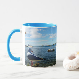 Mug Seagull, Boats et The Ocean