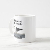 Mug Seagull Me Trouve À La Plage Funny Beach House (Devant gauche)
