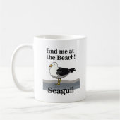 Mug Seagull Me Trouve À La Plage Funny Beach House (Gauche)