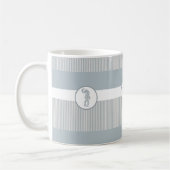 Mug Seahorse Bleu Classique Nautique Élégant (Gauche)