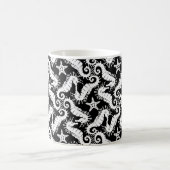 Mug Seahorse et Starfish - Motif noir et blanc (Centre)