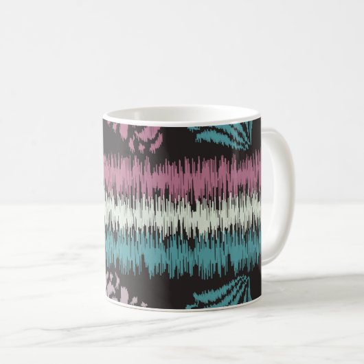 Mug Seamless abstract ikat pattern with the image of f (Devant droit)