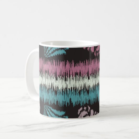 Mug Seamless abstract ikat pattern with the image of f (Devant gauche)