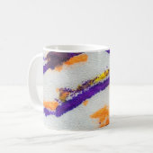 Mug Seamless animal zebra. Dirty art pattern. Abstract (Devant gauche)