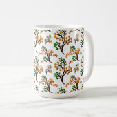 Mug Seamless Botanical Pattern with Flowers | Cute Nat (Devant droit)