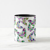 Mug Seamless cartoon kids abstract buttefly pattern wh (Centre)