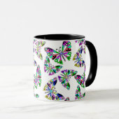 Mug Seamless cartoon kids abstract buttefly pattern wh (Devant droit)