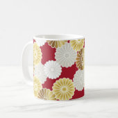 Mug Seamless chrysanthemum pattern in the Japanese tra (Devant gauche)