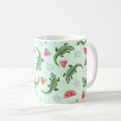 Mug Seamless crocodile pattern with watermelon slices. (Devant droit)