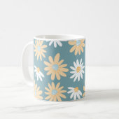 Mug Seamless daisies pattern in small naive wild flowe (Devant gauche)