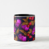 Mug Seamless dark plum fruits purple berries cherry (Centre)