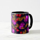 Mug Seamless dark plum fruits purple berries cherry (Devant droit)