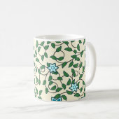 Mug Seamless floral pattern on beige background (Devant droit)
