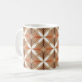 Mug Seamless geometric pattern with flowers (Devant gauche)