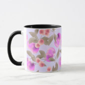 Mug Seamless light plum fruits purple berries cherry p (Gauche)