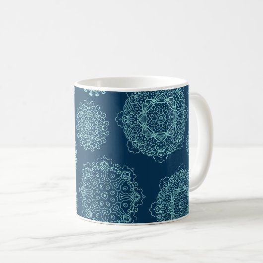 Mug Seamless pattern with laced snowflakespattern,arab (Devant droit)
