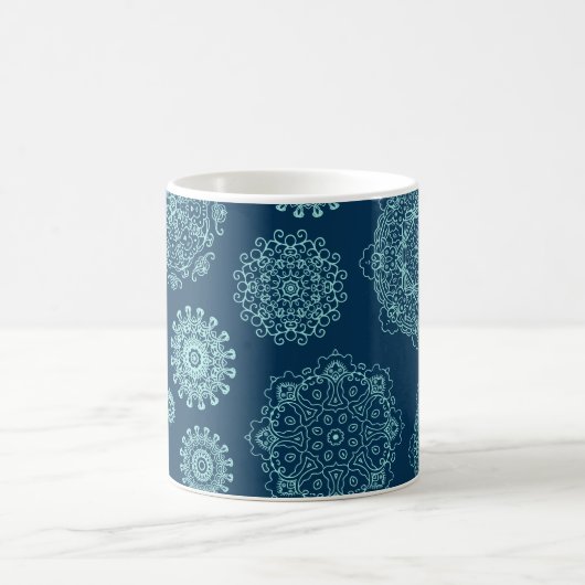 Mug Seamless pattern with laced snowflakespattern,arab (Centre)