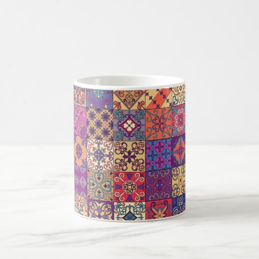 Mug Seamless pattern with portuguese tiles in talavera (Centre)