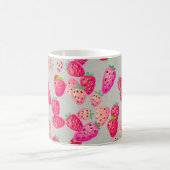 Mug Seamless pattern with ripe strawberry. Hand drawn (Centre)