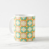 Mug Seamless retro pattern with rounded squares (Devant gauche)