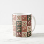 Mug Seamless Rustic Floral Patchwork (Devant droit)