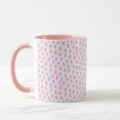 Mug Seamless Strawberry Pattern – Pastel Pink Cute  (Gauche)