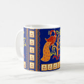 Mug Seamless traditional indian border with peacock (Devant gauche)