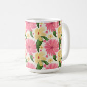 Mug Seamless tropical floral pattern  (Devant droit)