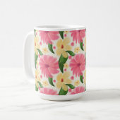 Mug Seamless tropical floral pattern  (Devant gauche)