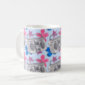 Mug Seamless watercolor pattern in 90s style (Devant gauche)