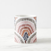 Mug Seamless wavy pattern. Seigaiha design in polka do (Centre)