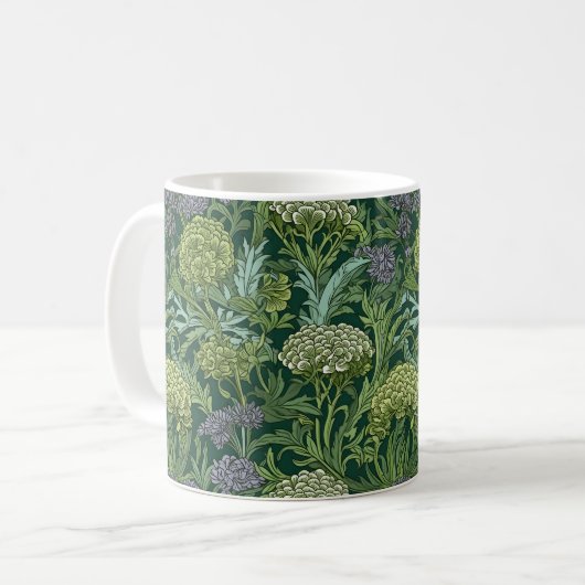 Mug Seamless William Morris style floral pattern (Devant gauche)