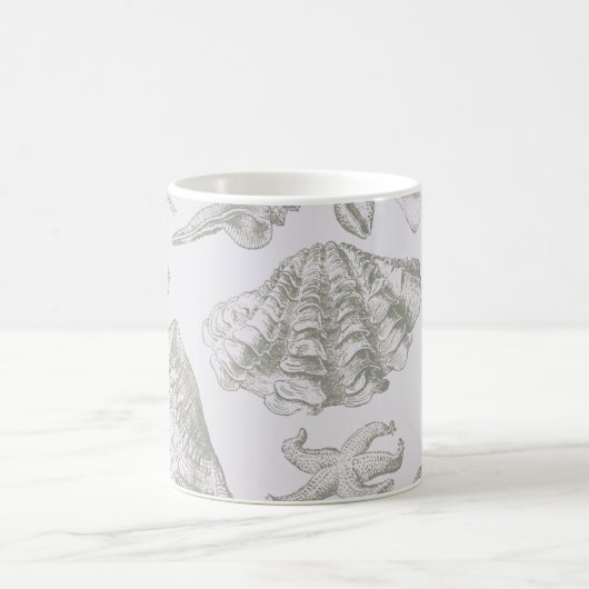 Mug Seashell Soft Antique Art Beach Shops (Centre)