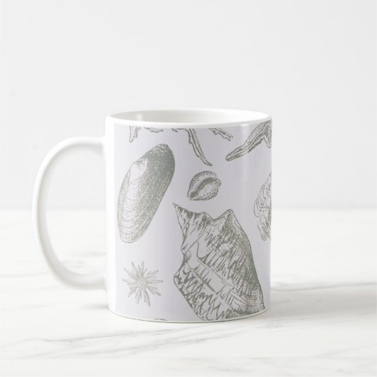 Mug Seashell Soft Antique Art Beach Shops (Gauche)