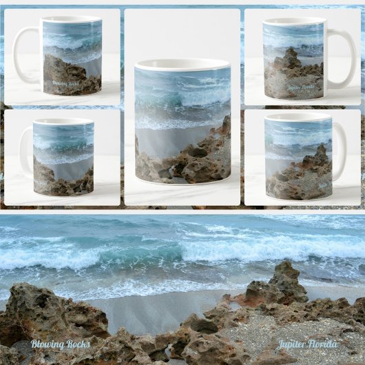 Mug Seashore soufflant des roches Jupiter FL Photograp