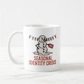 Mug Seasonal Identity Crisis | Xmas Melting Snowman  (Gauche)