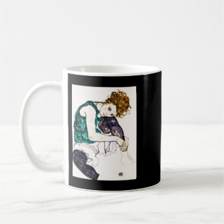 Mug Seated Woman with Bent Knees by Egon Schile