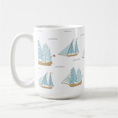 Mug Seatime été Cute yachts avec voile (Gauche)