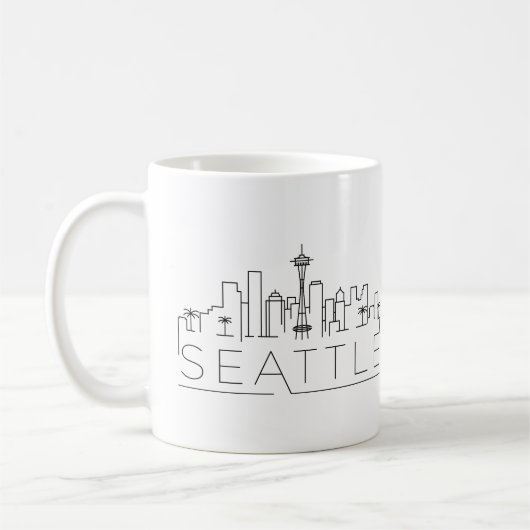 Mug Seattle a stylisé l'horizon (Gauche)