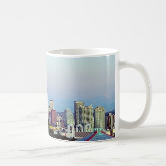 Mug Seattle avec le mont Rainier, l'état de (Droite)