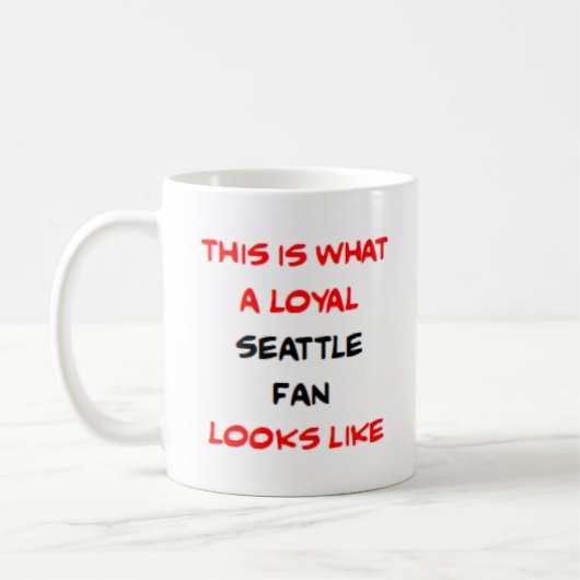 Mug seattle fan, loyal (Gauche)