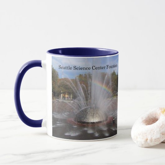 Mug Seattle Science Center Fontaine Washington Photo (Avec donut)