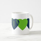 Mug Seattle Seahawks Football Coeur Design (Devant droit)