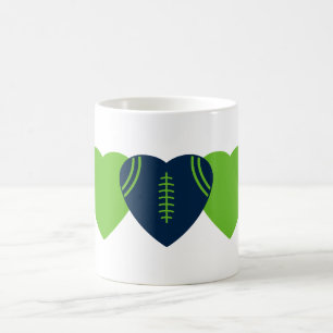 Mug Seattle Seahawks Football Coeur Design