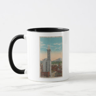 Mug Seattle, vue de tour de WASmith et mont Rainier